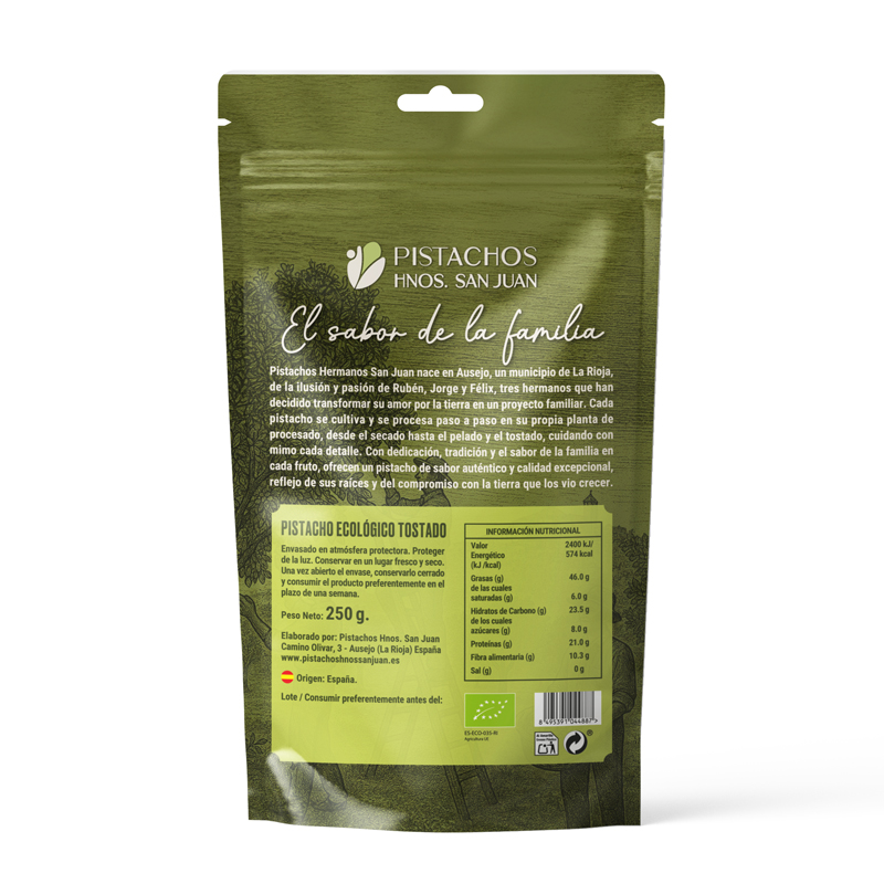 Pistacho ecológico tostado - Imagen 2